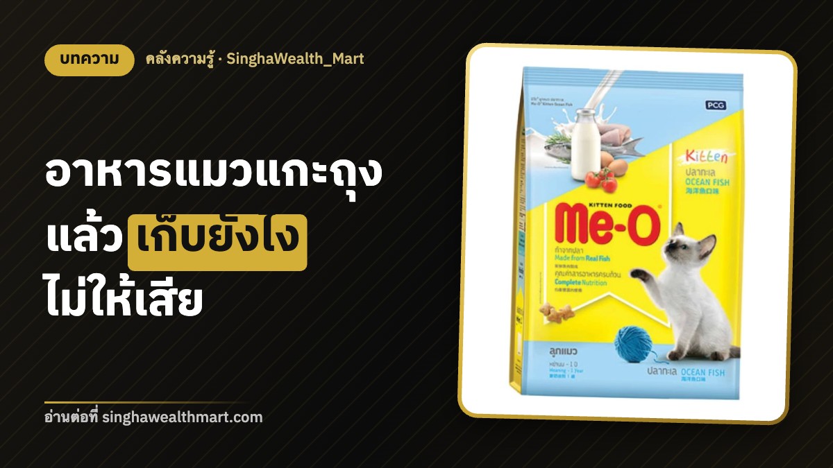 อาหารแมวแกะถุงแล้วเก็บยังไง อาหารเปียกที่เหลือแช่ตู้เย็นได้ไหม
